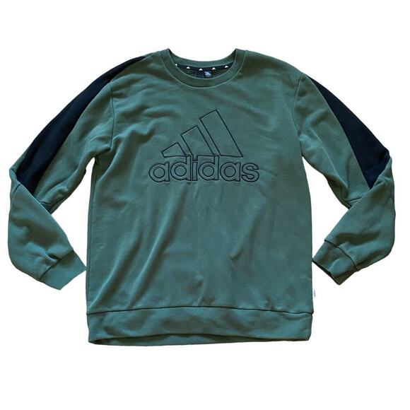 Adidas Future Icon Embroidered Badge of Sport Crewneck Men's Sweatshirt M - Picture 4 of 9